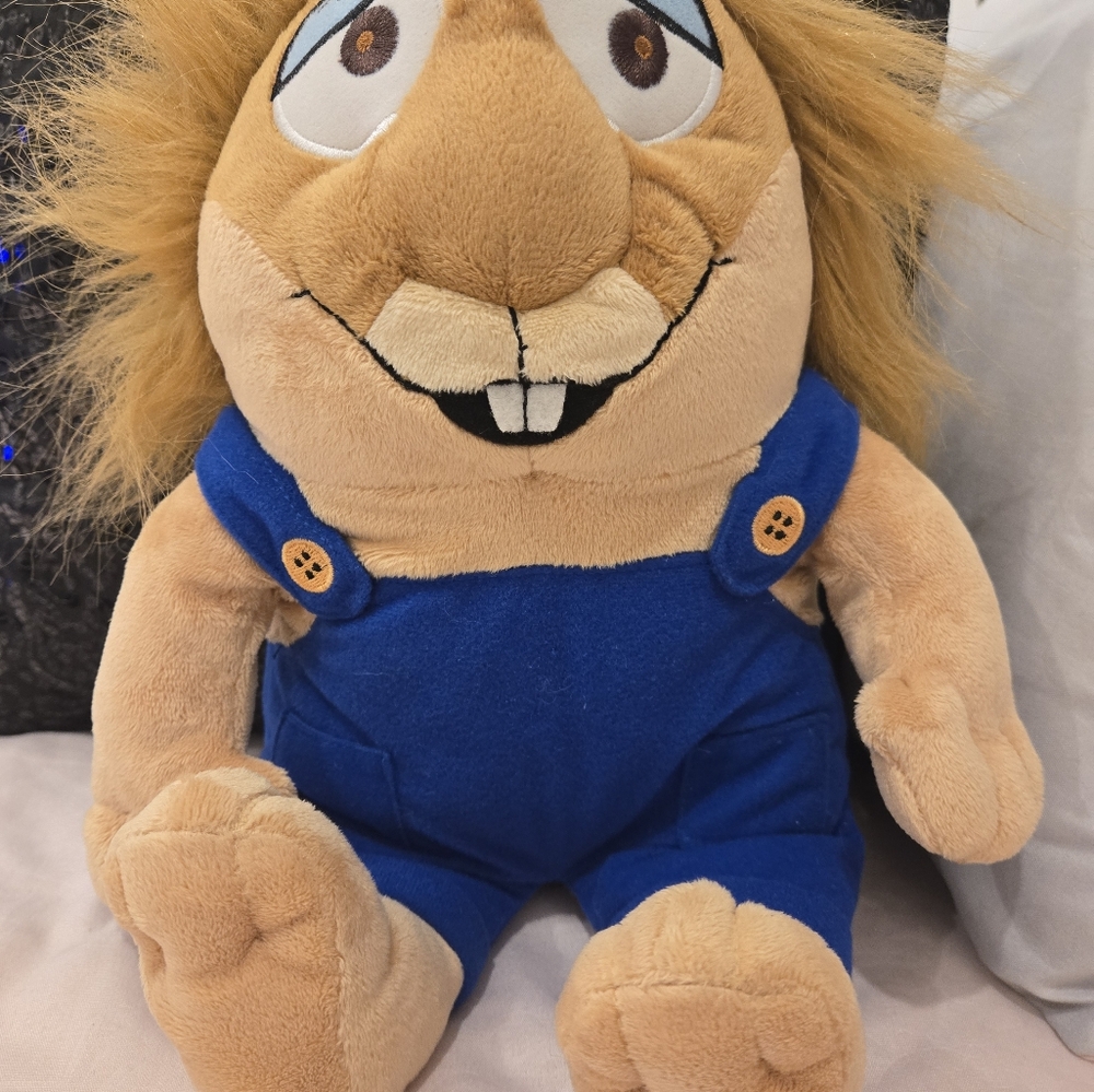 Plush Toy with‎ Blue Overalls